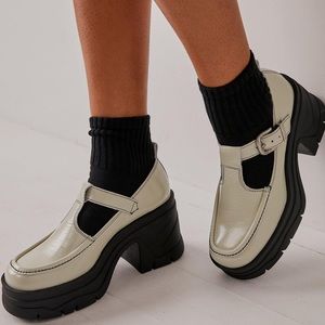 NIB Free People Mayla Platform Mary Janes Shoes